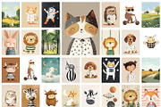 Whimsical Nursery Wall Art, a Background Graphic by Purple (Thumbnail 7 of 9)