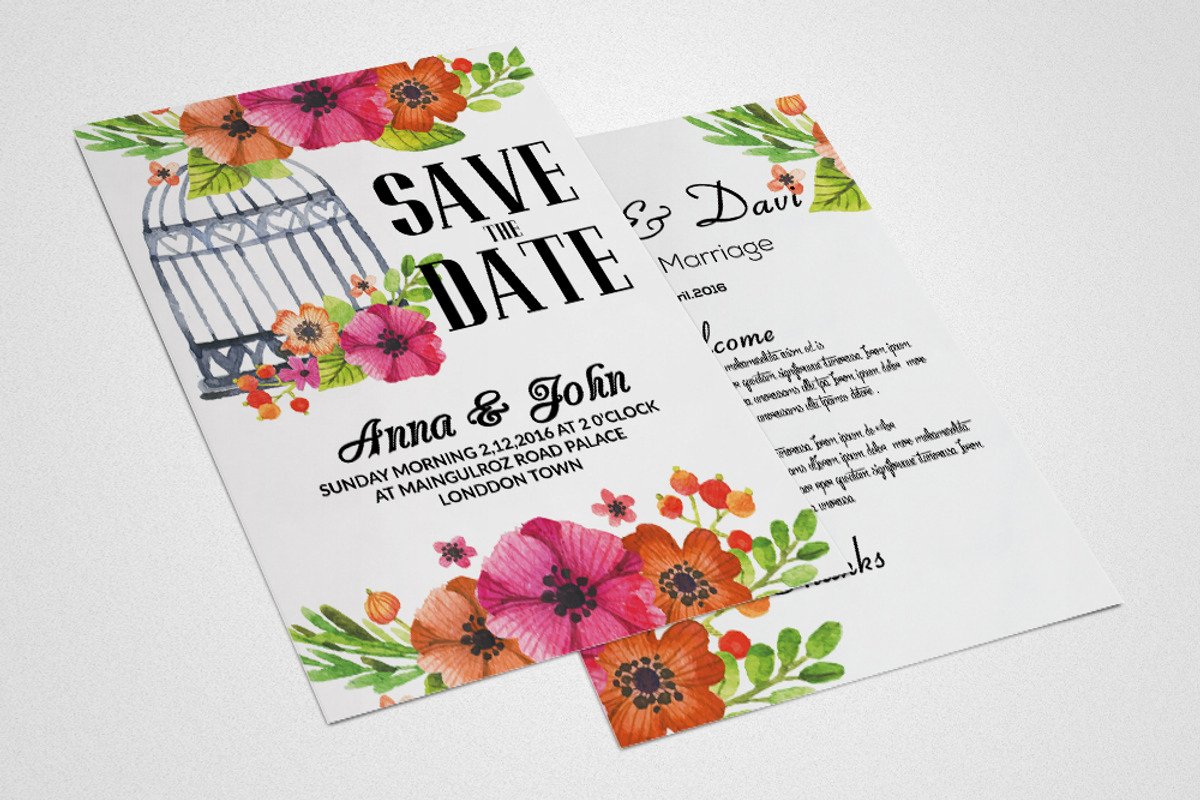 Invitation / Flyer Mock ups, a Print Template by Design Up (Photo 2 of 3)