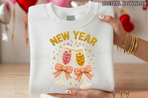 Yarn Crochet Coquette New Year PNG, an Illustration by OK Design