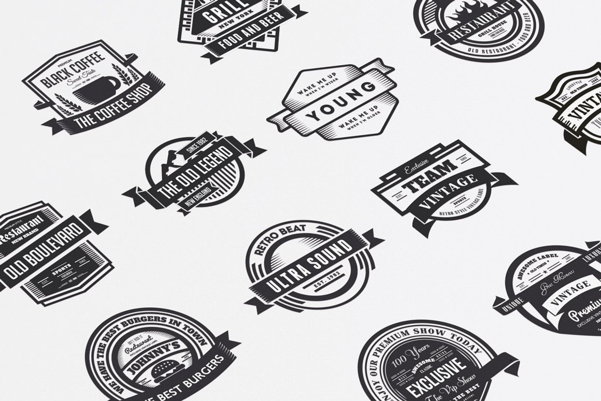 Vintage Logos Labels & Badges, a Branding & Logo Template by Design District (Photo 17 of 76)