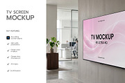 4K Ultra HD TV Screen Mockup, a Wearable Device Mockup by graphypix (Thumbnail 2 of 4)