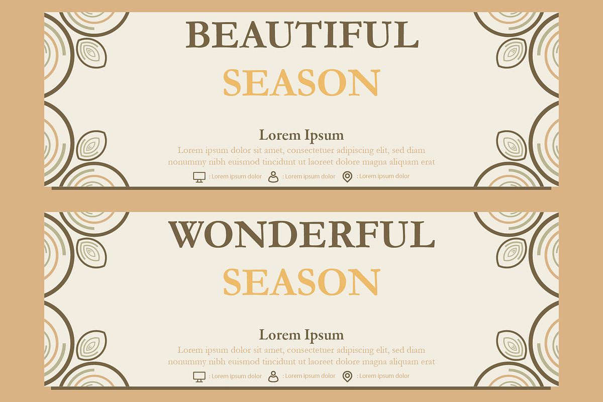 Abstract Floral Banner Template, a Marketing Template by sekitarief (Photo 1 of 3)