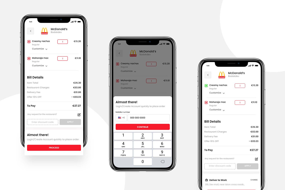 Food Order App Template (PSD), a Templates & Theme by INDERNEILk (Photo 4 of 7)