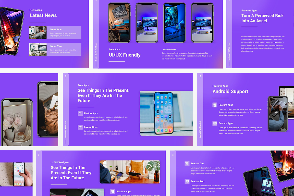 UI UX Powerpoint Template, a Presentation Template by Azruca (Photo 3 of 6)