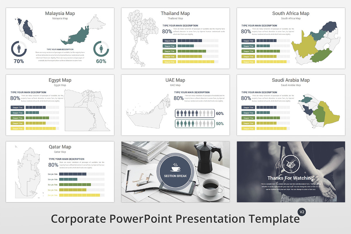 Corporate PowerPoint Template, a Presentation Template by GraphicStan (Photo 31 of 31)