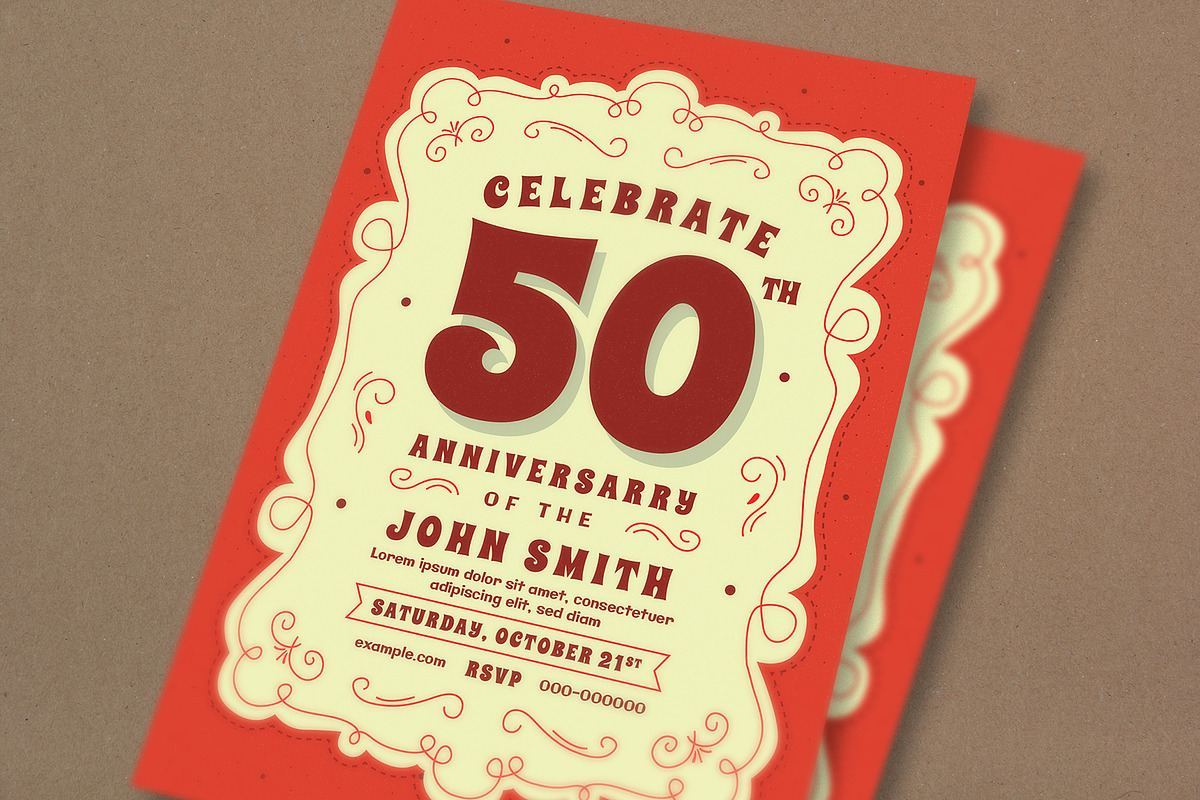 Carnival Anniversary Invitation, an Invitation Template by Guuver (Photo 2 of 3)