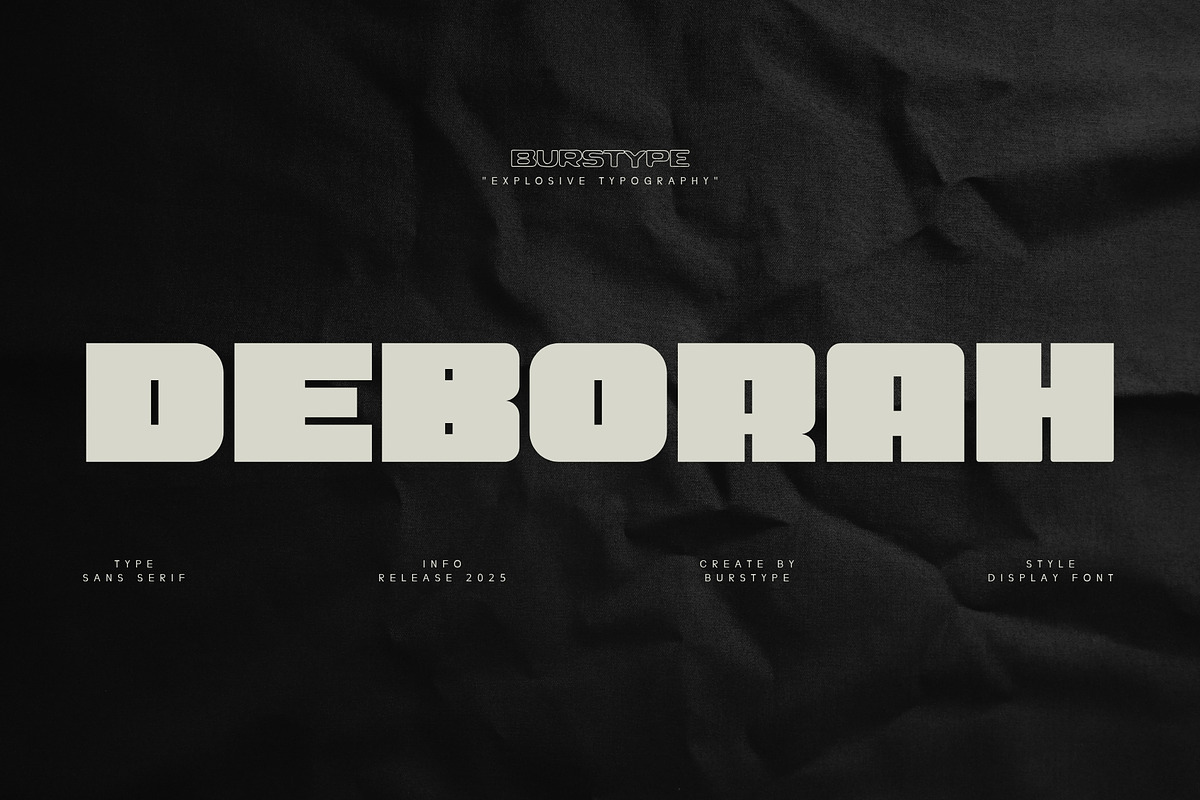 DEBORAH MODERN DISPLAY FONT, a Sans Serif Font by BURSTYPE (Photo 1 of 9)