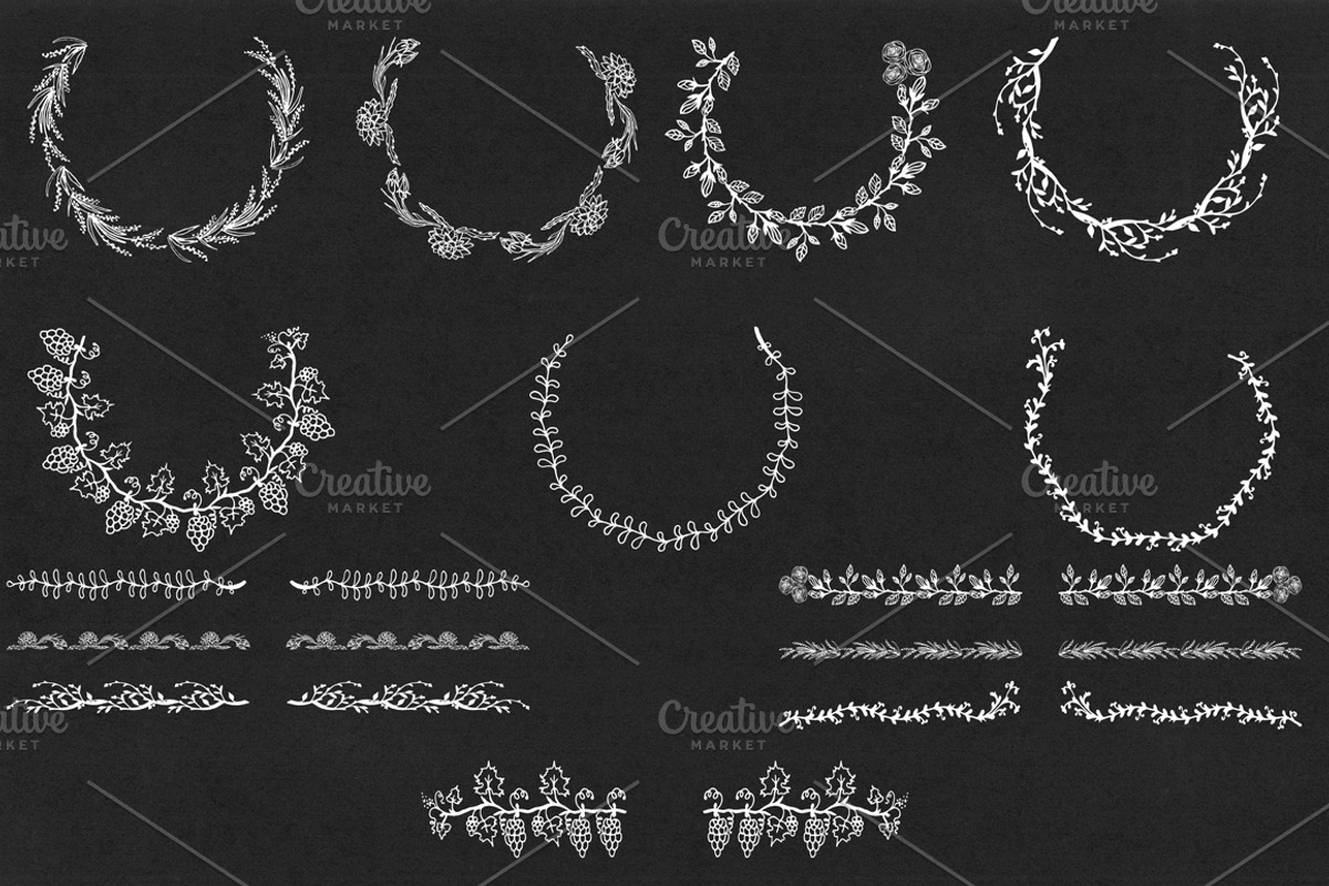 Set of vector patterned brushes, a Brush Add-On by Elena Terzi (Photo 3 of 5)