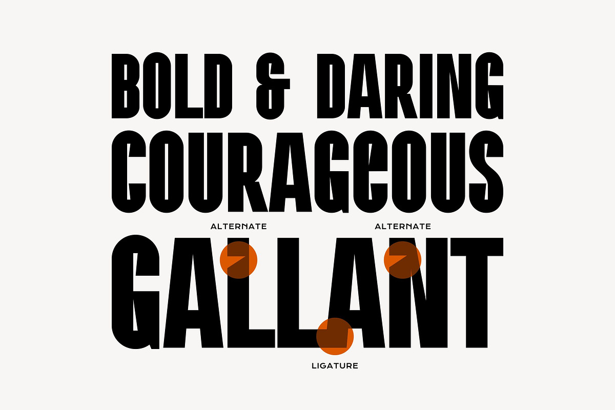 Roginds - Bold Condensed Typeface, a Sans Serif Font by Imoodev (Photo 2 of 5)