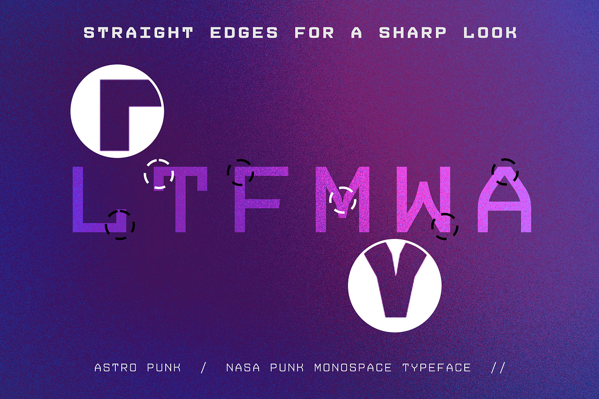 Astro Punk - NASA Punk Mono Font, a Sans Serif Font by Parker Creative (Photo 6 of 9)