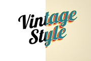 Vintage Text Effect, a Layer Style Add-On by alexdndz (Thumbnail 2 of 2)