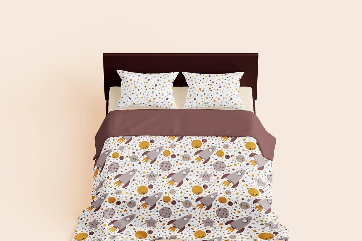Space rocket seamless pattern, a Pattern Graphic by Dreamline Desings (Photo 9 of 9)