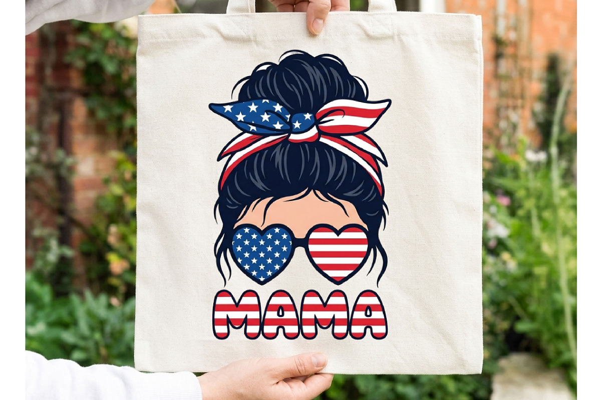 Patriotic mama 4th July PNG, an Illustration by Designking (Photo 6 of 6)