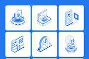 120 Cybersecurity Isometric Bundle, a Duotone Icon by Prosymbols (Thumbnail 12 of 13)