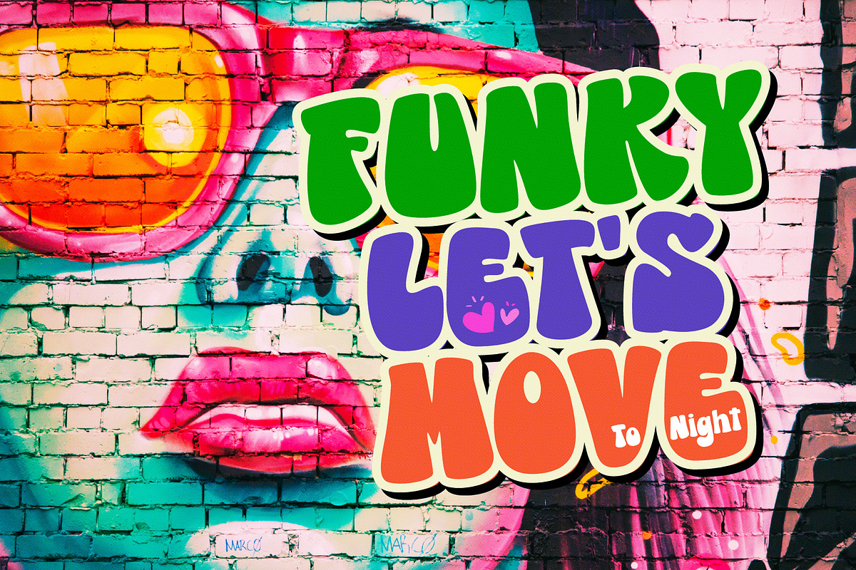 Funky Derix, a Sans Serif Font by BBtypeStudios (Photo 4 of 10)