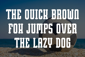 Beach Soccer - Playful Slab Serif