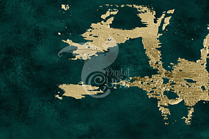 Teal And Gold Foil Flake Textures