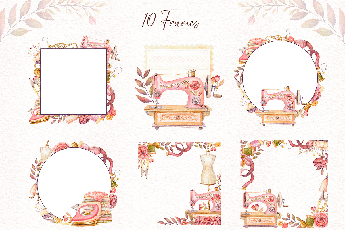 Watercolor Sewing Collection, an Illustration by Nadya Saen Art (Photo 9 of 12)