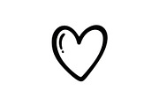 Hand Drawn Heart Doodle Vector Bundl, an Illustration by Creativeshirt (Thumbnail 29 of 48)