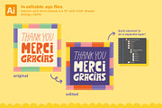Joyful Greeting Cards - Vector & PSD, a Card Template by Carole Chevalier (Thumbnail 4 of 11)
