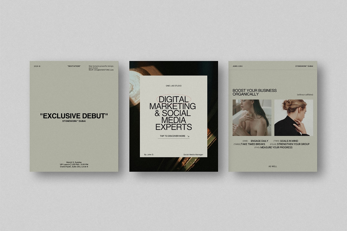 ZAVI | Social Media Kit (I), a Social Media Template by The Aesthetic Studio (Photo 8 of 10)