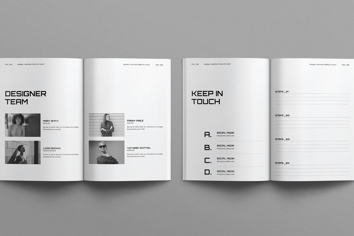 Lookbook Template Layout, a Magazine Template by E-Type (Photo 7 of 8)