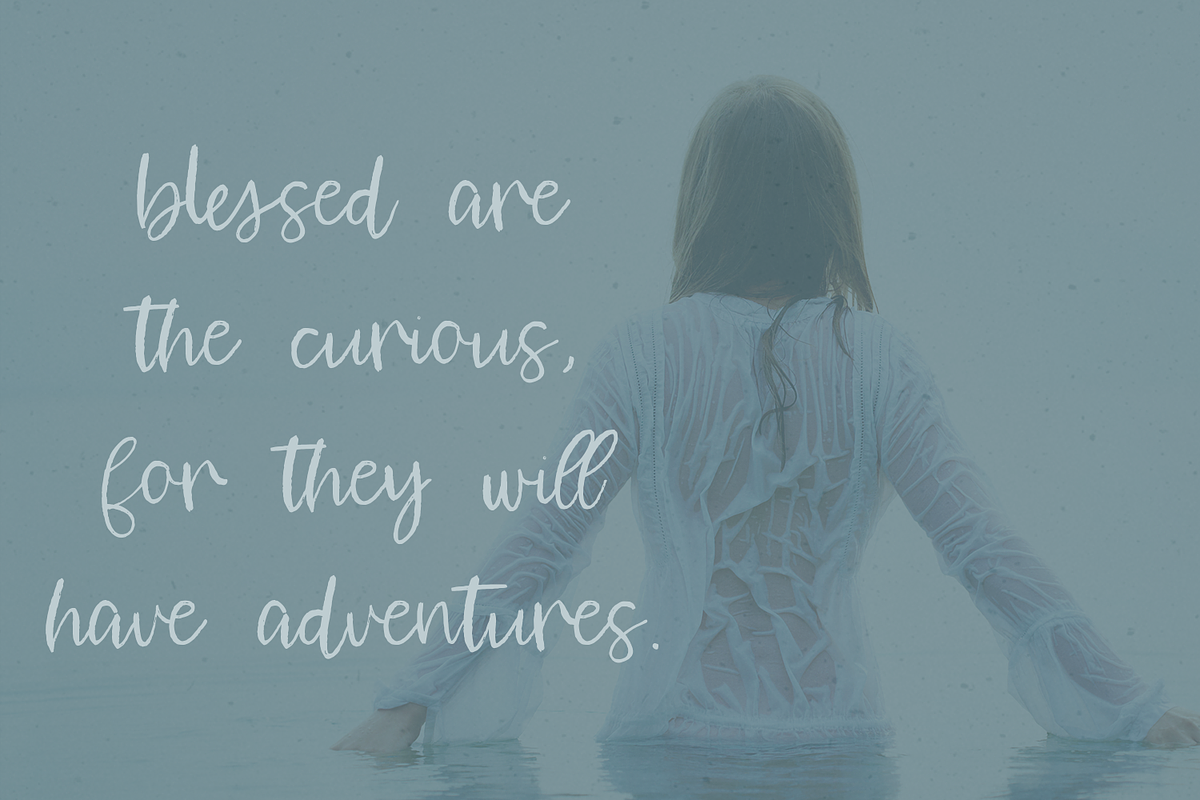 Waterssong Script, a Script Font by Beck McCormick (Photo 3 of 10)