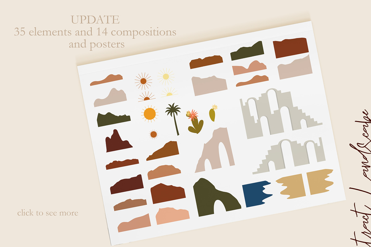 Abstract Landscape Creation Kit, a Texture Illustration by Alisha Gronska (Photo 10 of 10)