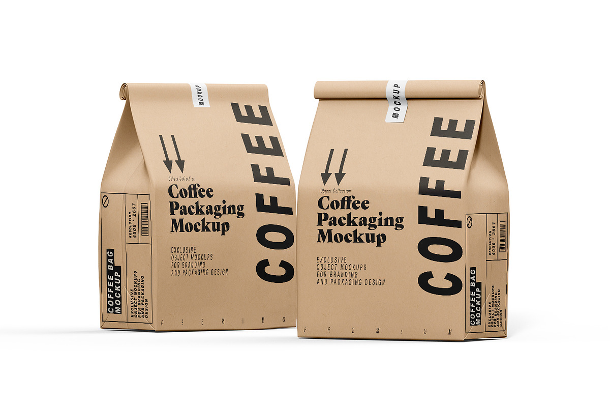 Coffee Bag Packaging Mockup PSD, a Packaging Mockup by pixelmock (Photo 13 of 19)