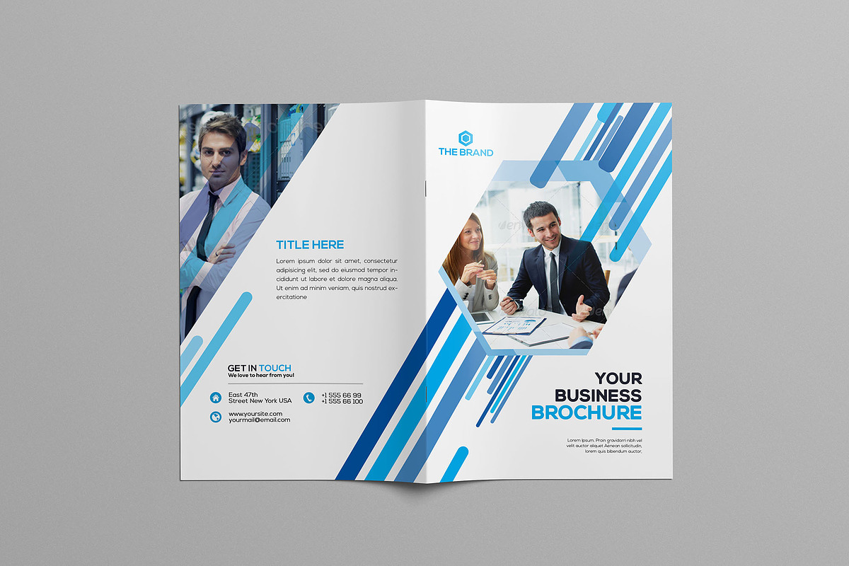 Corporate Bifold Brochure, a Brochure Template by GreenPixi (Photo 2 of 4)