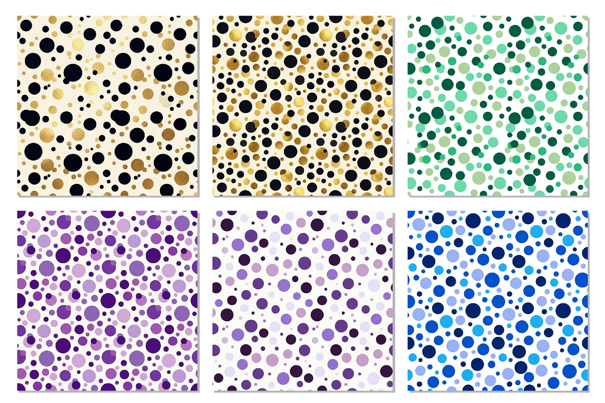 Colorful Dot Digital Paper Pack, a Pattern Graphic by Dream Creation (Photo 3 of 5)
