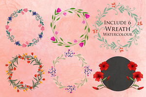 Bloem Garden Font-Watercolor Package