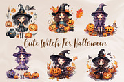Cute Witch for Autumn Halloween, an Object Graphic by PKshop (Thumbnail 1 of 3)