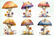 Whimsical Easter Mushroom Clipart, an Illustration by Creative Art (Thumbnail 7 of 7)