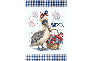 American Coastal Art for Kids Décor, an Animal Illustration by Art Paradise Studios
