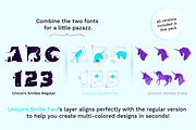 Unicorn Layered Font & Bonus, a Font by Anastasia Feya (Thumbnail 2 of 8)