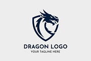 Dragon Powerful Emblem Logo Design, a Branding & Logo Template by Megafox Studio (Thumbnail 2 of 2)