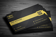 Minimal Corporate Business Card V6, a Business Card Template by PSD Storm (Thumbnail 1 of 13)