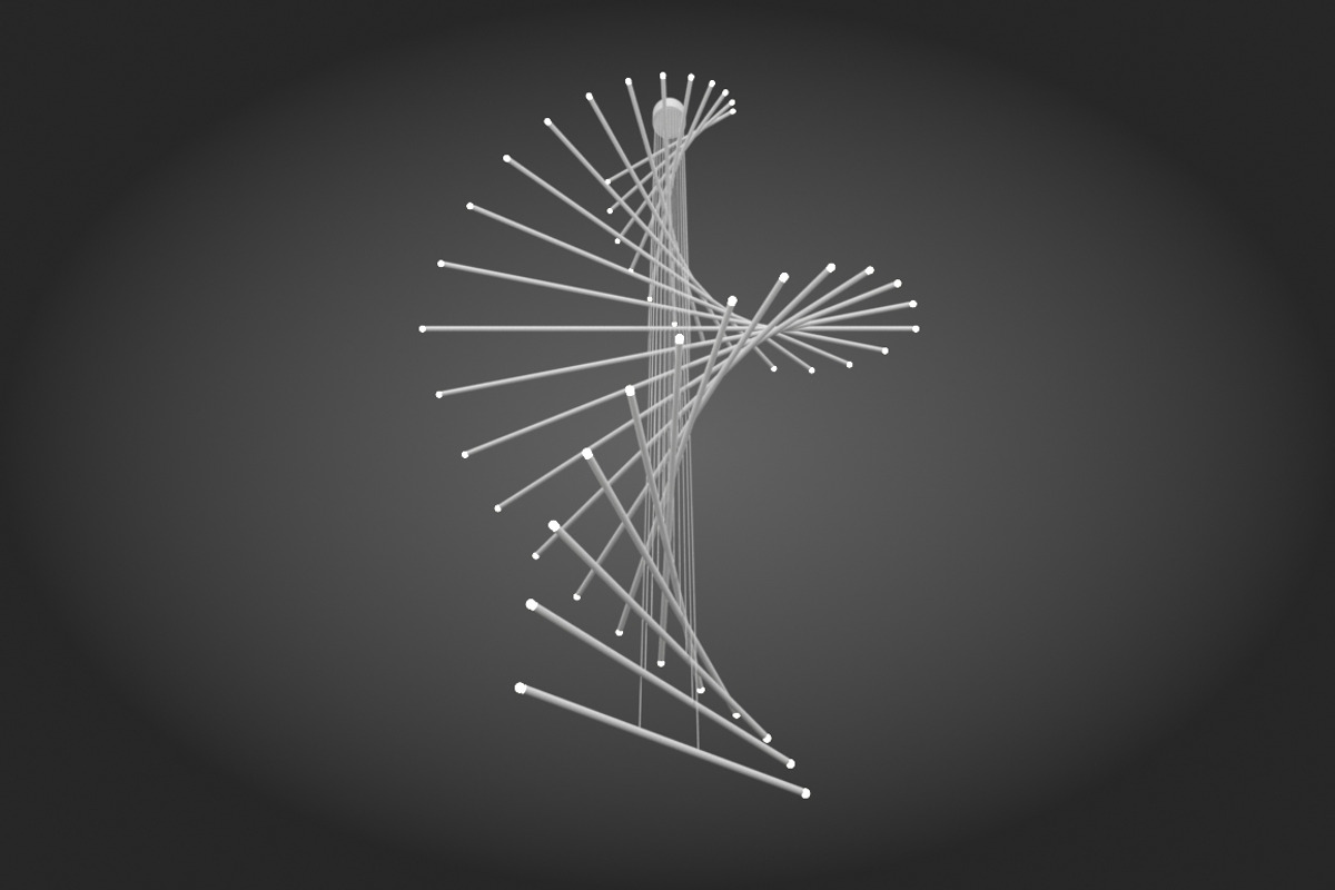 DNA Chandelier Light Fitting, a Furniture 3D Model by Morne Studio (Photo 5 of 5)