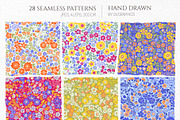 Evening Flowers Patterns, a Pattern Graphic by GVGraphics (Thumbnail 4 of 13)