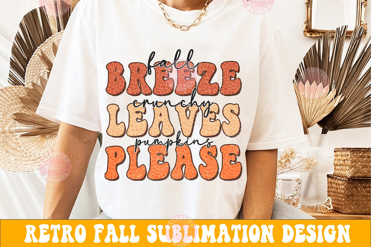 Retro Fall Png Bundle Sublimation, an Object Graphic by RETROVIBZDESIGNS (Photo 5 of 9)