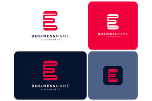 Letter E Red Modern Logo, a Branding & Logo Template by ika trisiana
