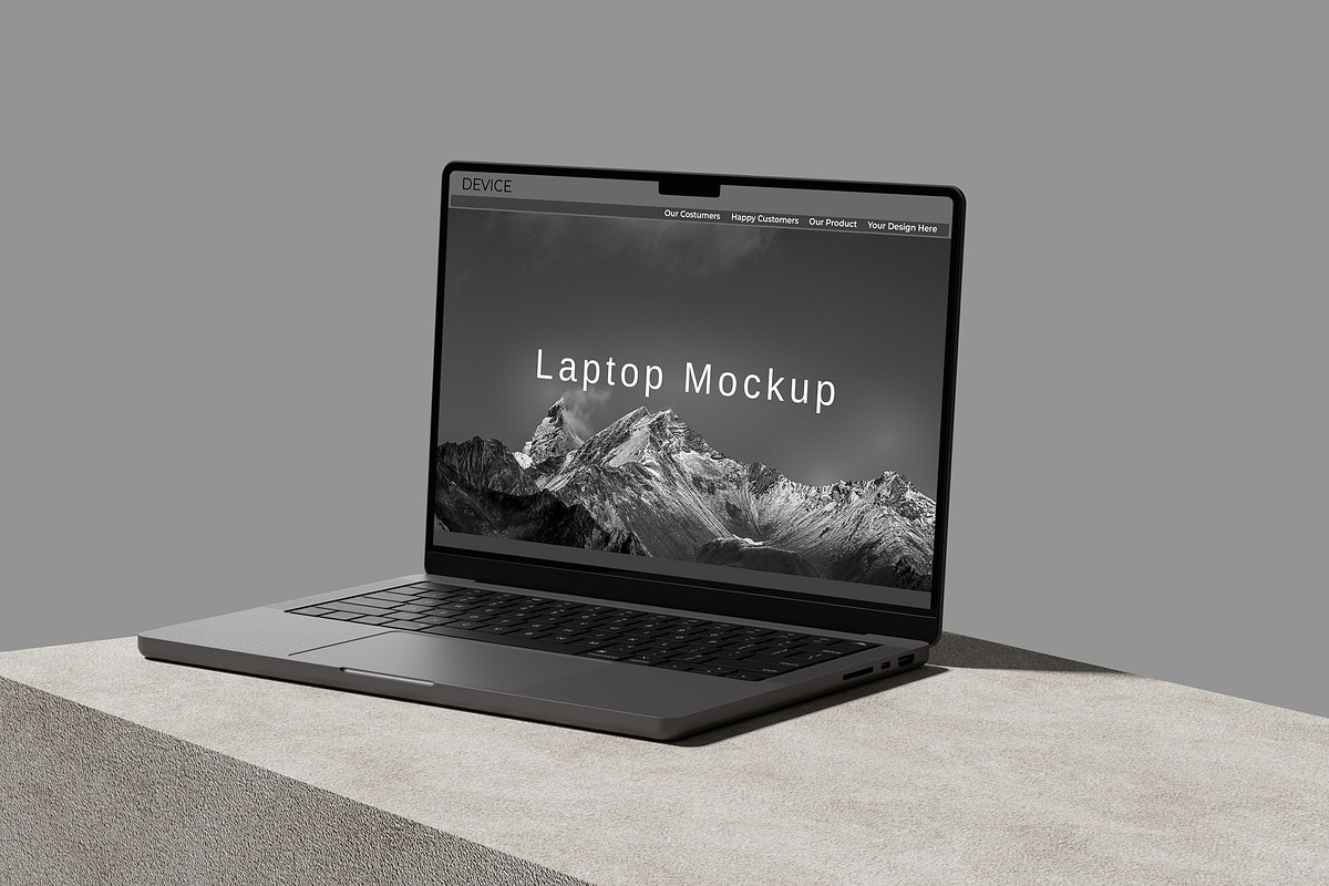 Laptop Mockup, a Mac Mockup by Lxadesign (Photo 2 of 6)