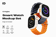 Apple Watch Ultra Mockup Set, a Wearable Device Mockup by ForgeDesign (Thumbnail 1 of 14)