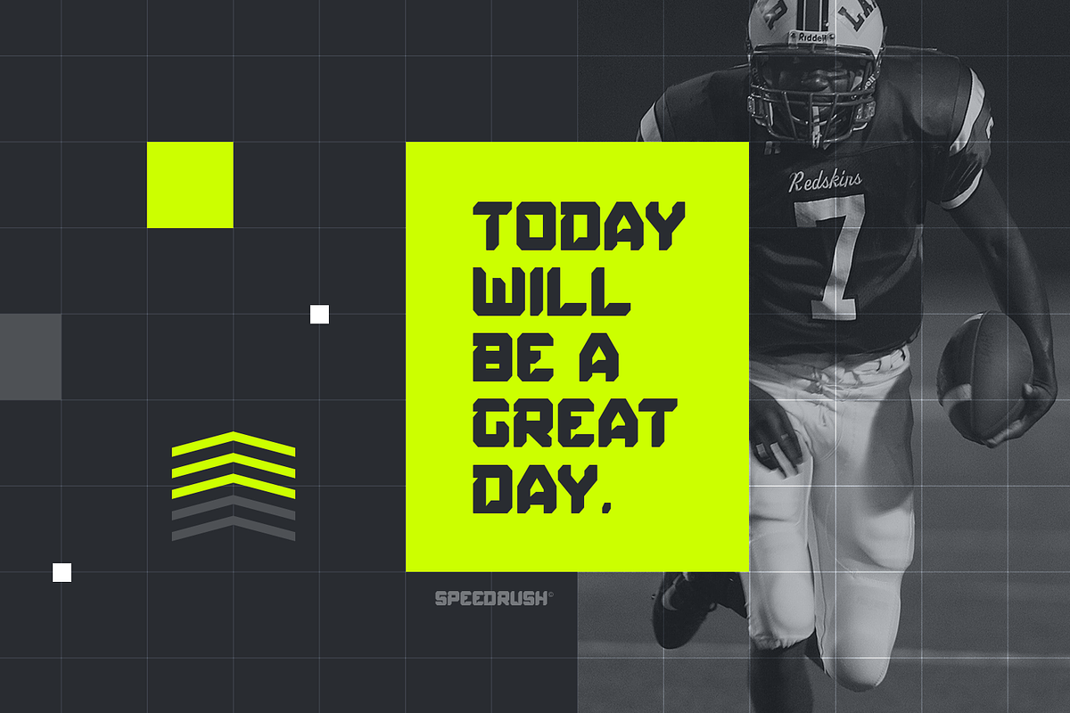Speed Rush - Race Display Font, a Font by Pixesia Studio (Photo 7 of 13)