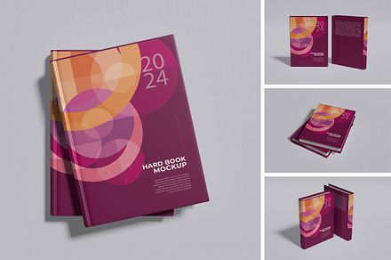 Hard Book Mockup, a Books & Magazine Mockup by xavier_studio