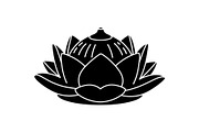Lotus Flower Silhouette Vector Bundl, an Illustration by Creativeshirt (Thumbnail 18 of 51)