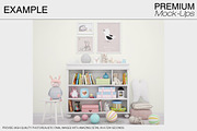 Nursery Wallpaper & Frames Mockups, a Product Mockup by mock-ups (Thumbnail 13 of 23)