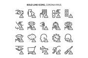 Bold Line Icons, an Outline Icon by Howcolour (Thumbnail 16 of 151)