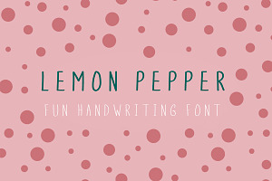 Lemon Pepper Handwritten Font
